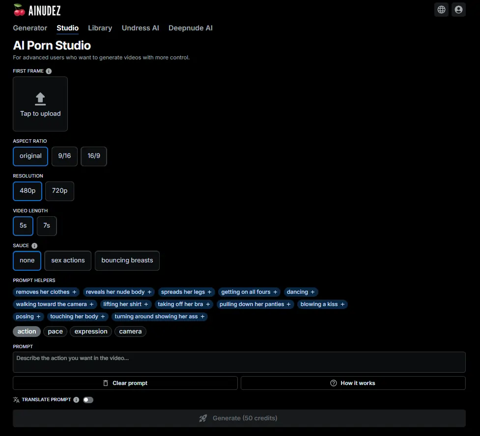 AINudez AI Porn Generator