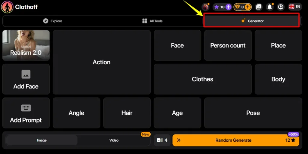 Clothoff Customisation Options