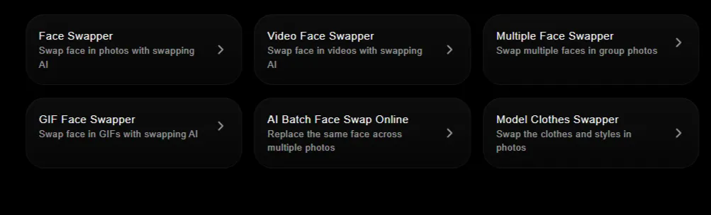FaceSwapper AI Features