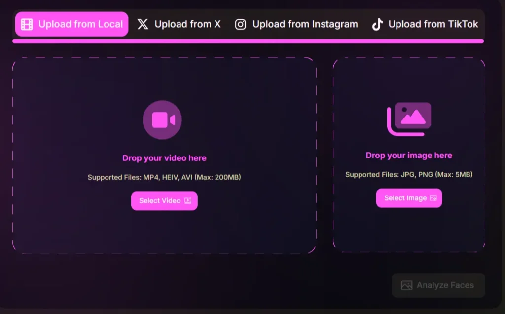 Swapzy AI Upload