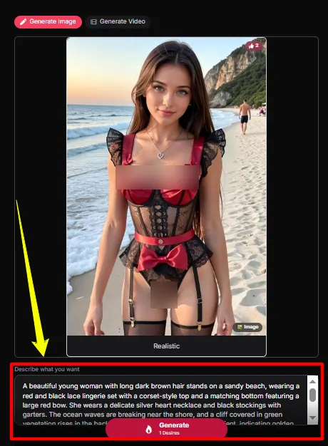 Text-to-image generation NudeAI.fun